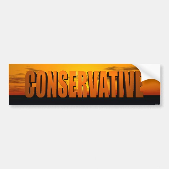 Conservative Bumper Sticker (Front)