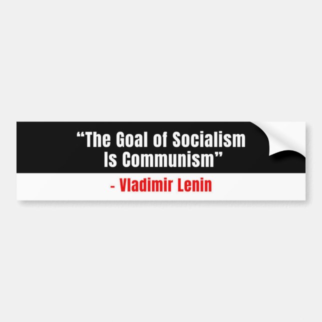 Conservative Bumper Sticker Anti-Socialism (Front)