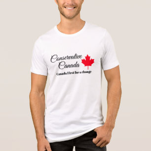 Conservative Canada. Canada first for a change. Tri-Blend Shirt