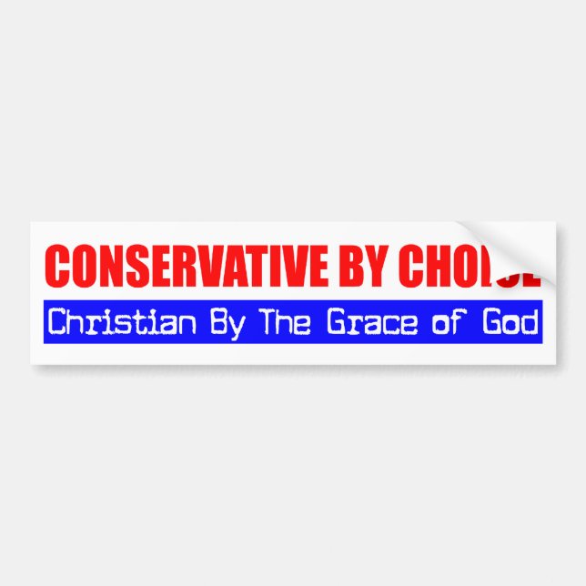 Conservative Christian Bumper Sticker (Front)
