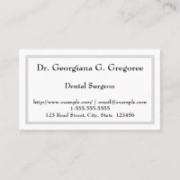 Conservative Dental Surgeon Business Card