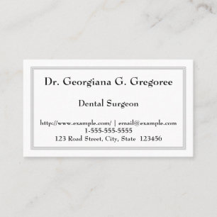 Conservative Dental Surgeon Business Card