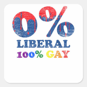 Conservative Gay Pride LGBT  Square Sticker