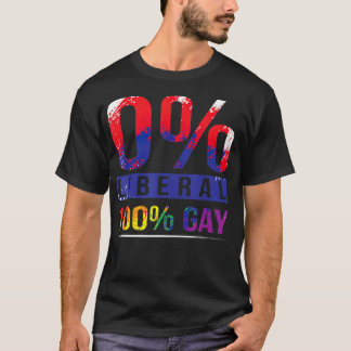 Conservative Gay Pride Rainbow Flag LGBT T  T-Shirt