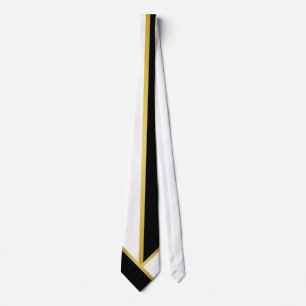 Conservative Gold Black White Tie