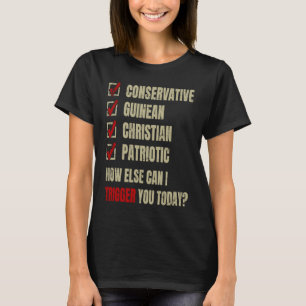 Conservative Guinean Christian Patriotic T-Shirt