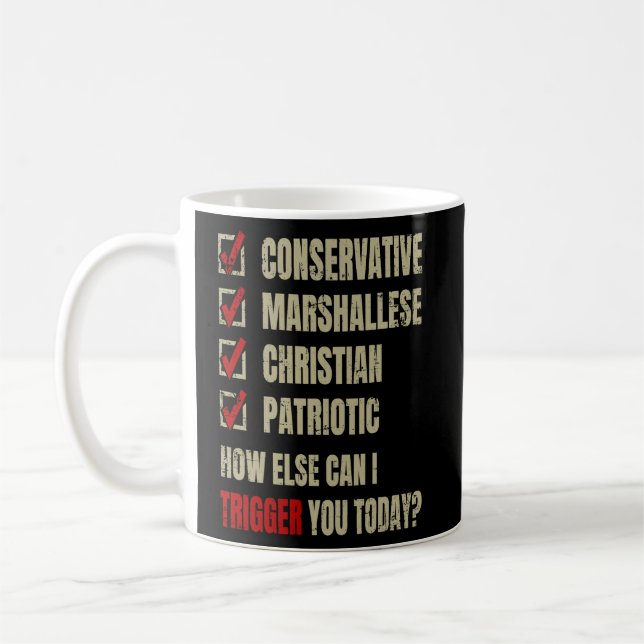 Conservative Marshallese Christian Patriotic  Coffee Mug (Left)