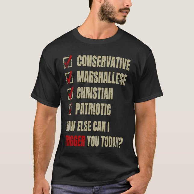 Conservative Marshallese Christian Patriotic T-Shirt (Front)