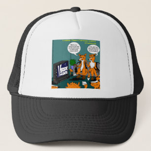 Conservative News Funny Cartoon Trucker Hat