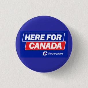 Conservative Party - Here for Canada 3 Cm Round Badge
