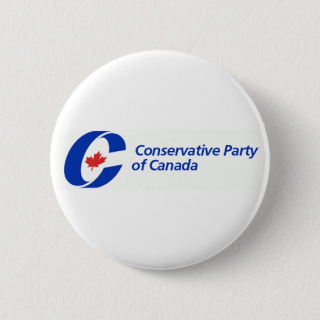 Conservative Party of Canada Logo 6 Cm Round Badge (Front)