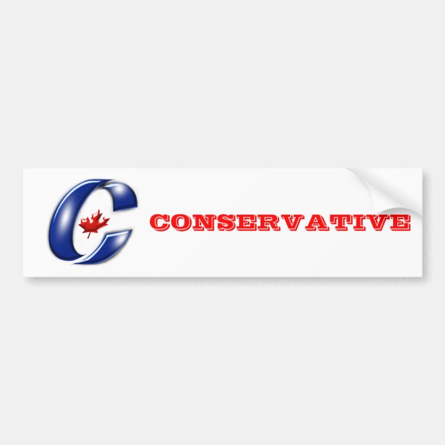 Conservative Party of Canada Political Merchandise Bumper Sticker (Front)