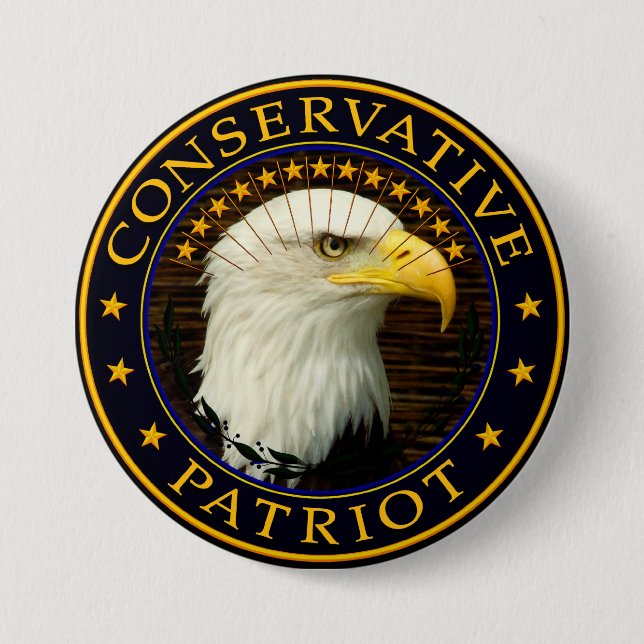 Conservative Patriot 2 7.5 Cm Round Badge (Front)