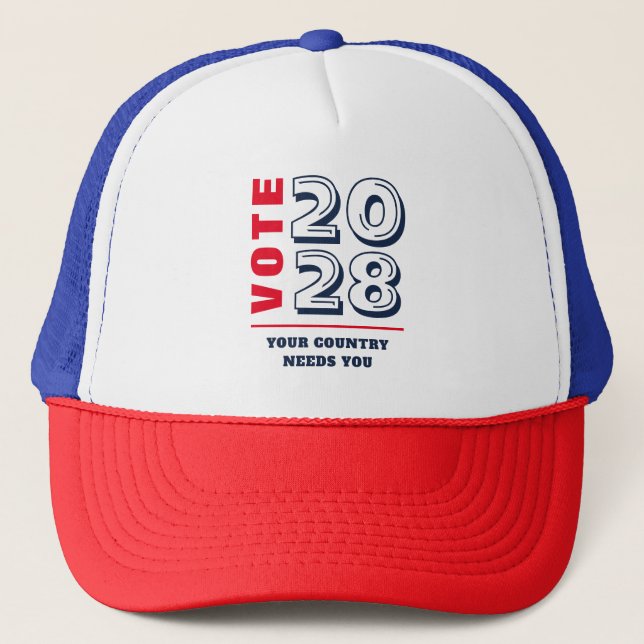 Conservative Republican Democratic Election Voter Trucker Hat (Front)