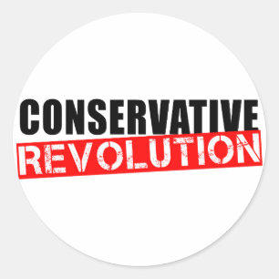 Conservative Revolution Classic Round Sticker