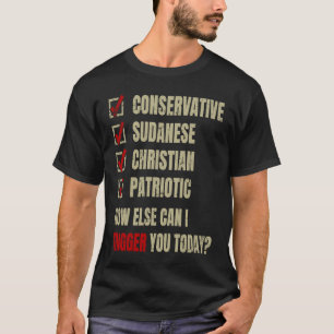 Conservative Sudanese Christian Patriotic T-Shirt