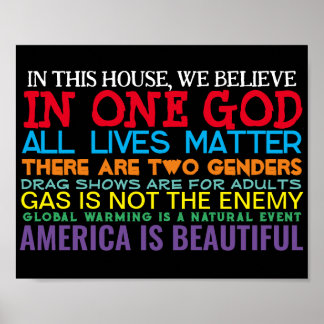 CONSERVATIVE VALUES - POSTER