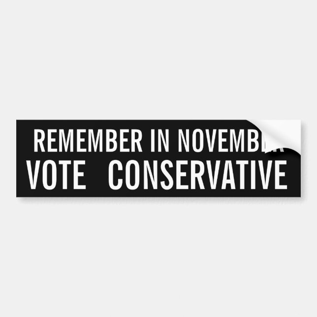 Conservative Vote Bumper Sticker (Front)