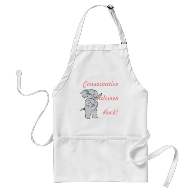 Conservative Women Rock Apron (Front)