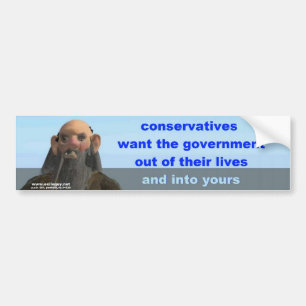 conservatives bumper sticker
