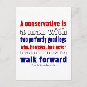 Conservatives Defined By FDR Postcard