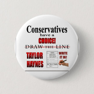Conservatives have a choice 6 cm round badge