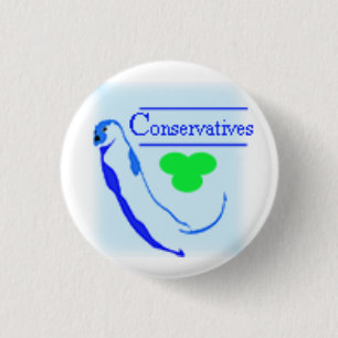 Conservatives Party Logo New Scottish 3 Cm Round Badge