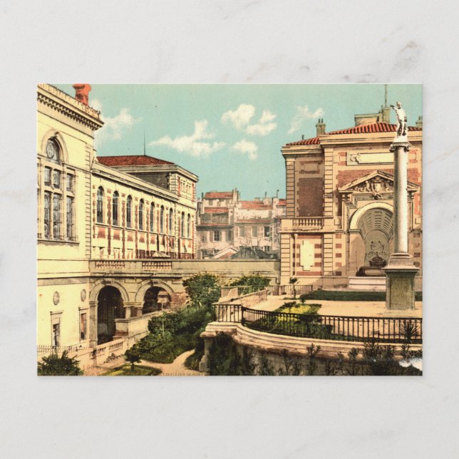 Conservatory and library, Marseille, France Postcard (Front)