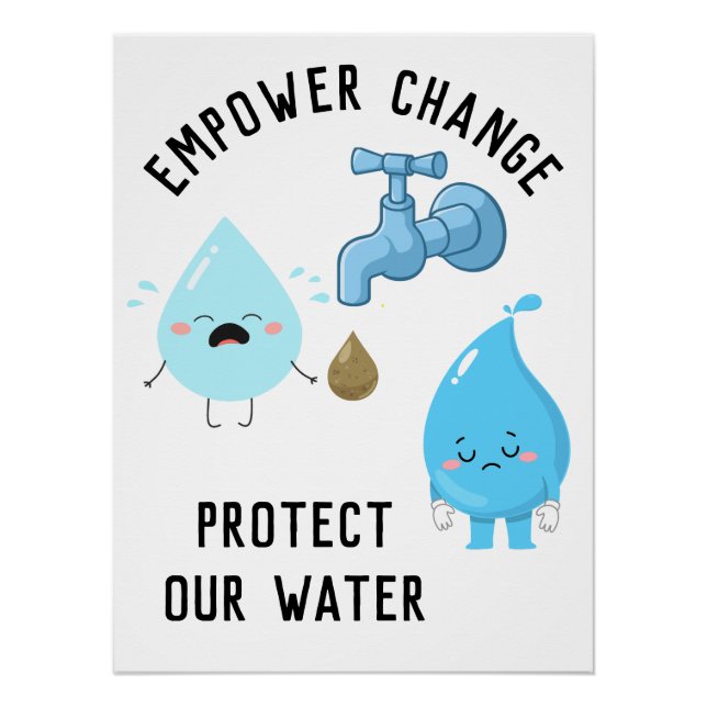 Conserve & Preserve: The Water Guardians Rally Cry Poster (Front)