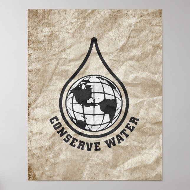 CONSERVE WATER POSTER (Front)
