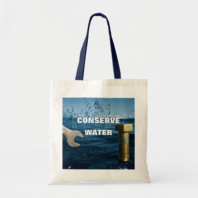 Conserve water tote bag (Front)