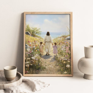 Consider the Lilies _ Christian Art _ Bible Art _  Poster