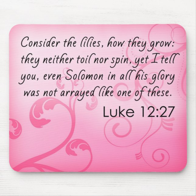 Consider the Lilies Mouse Pad (Front)