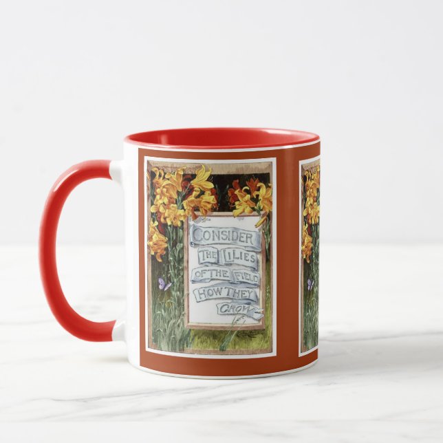 Consider the Lilies of the Field How They Grow Mug (Left)