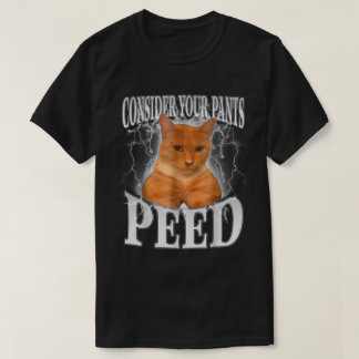 Consider Your Pants Peed Silly Cat Meme Funny T-Shirt