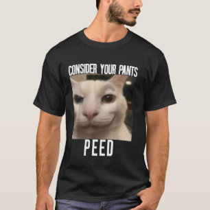 Consider Your Pants Peed Weird Cat Meme Funny Meme T-Shirt