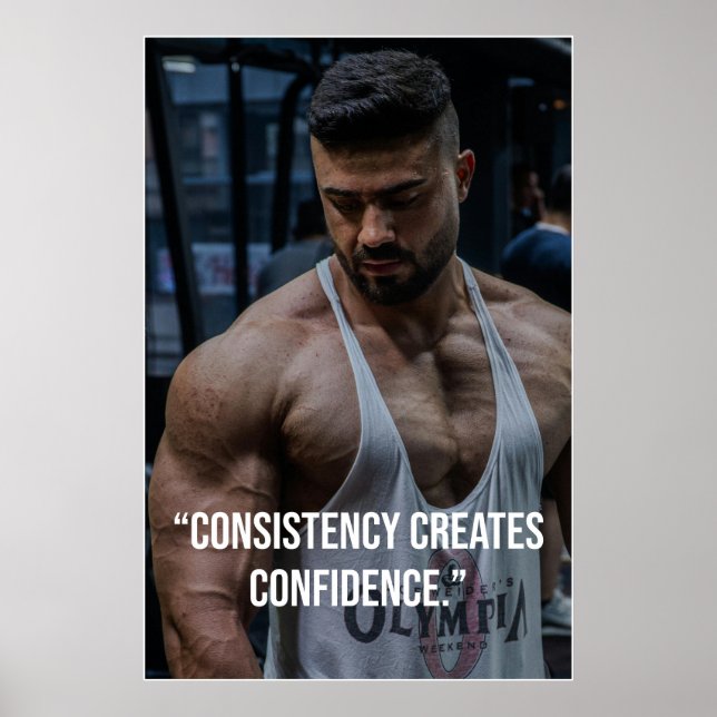 Consistency Creates Confidence – Quote Poster (Front)