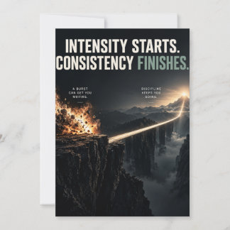 Consistency Finishes Card