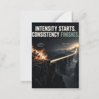 Consistency Finishes Card