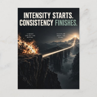 Consistency Finishes Postcard