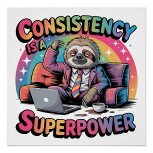 Consistency Is A Superpower Poster