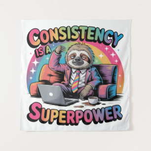 Consistency Is A Superpower Tapestry