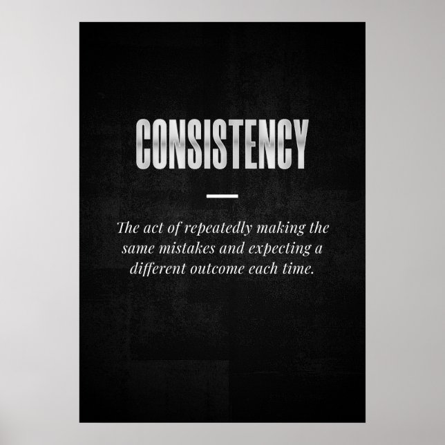 Consistency Poster (Front)