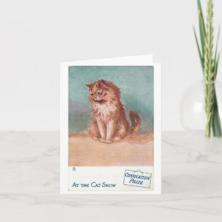 Consolation Prize @ The Cat Show by Louis Wain Card