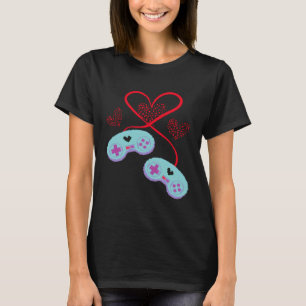 Console Arcade Happy Valentine s Day Love Relation T-Shirt