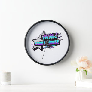CONSOLE GAMER Y2K STYLE CLOCK