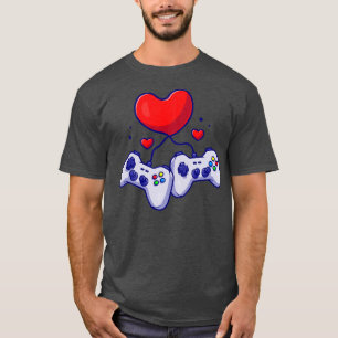 Console With Heart Cartoon T-Shirt