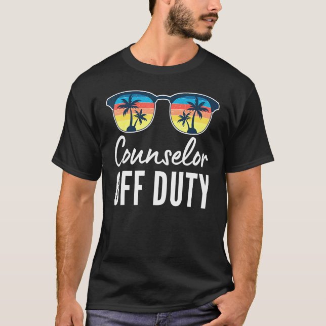 Consoler Off Duty School Summer Sunglasses T-Shirt (Front)