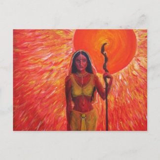 "Consort of the Sun" Acrylic Painting - Postcard