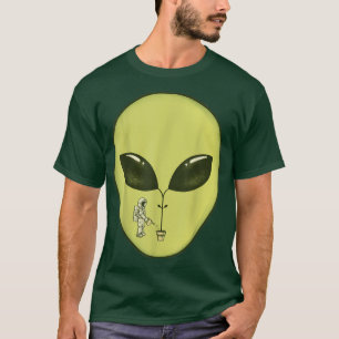 Conspiracy Growth Cartoon Humour Avocado Astronaut T-Shirt